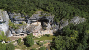 La Maison Forte de Reignac, vue aérienne